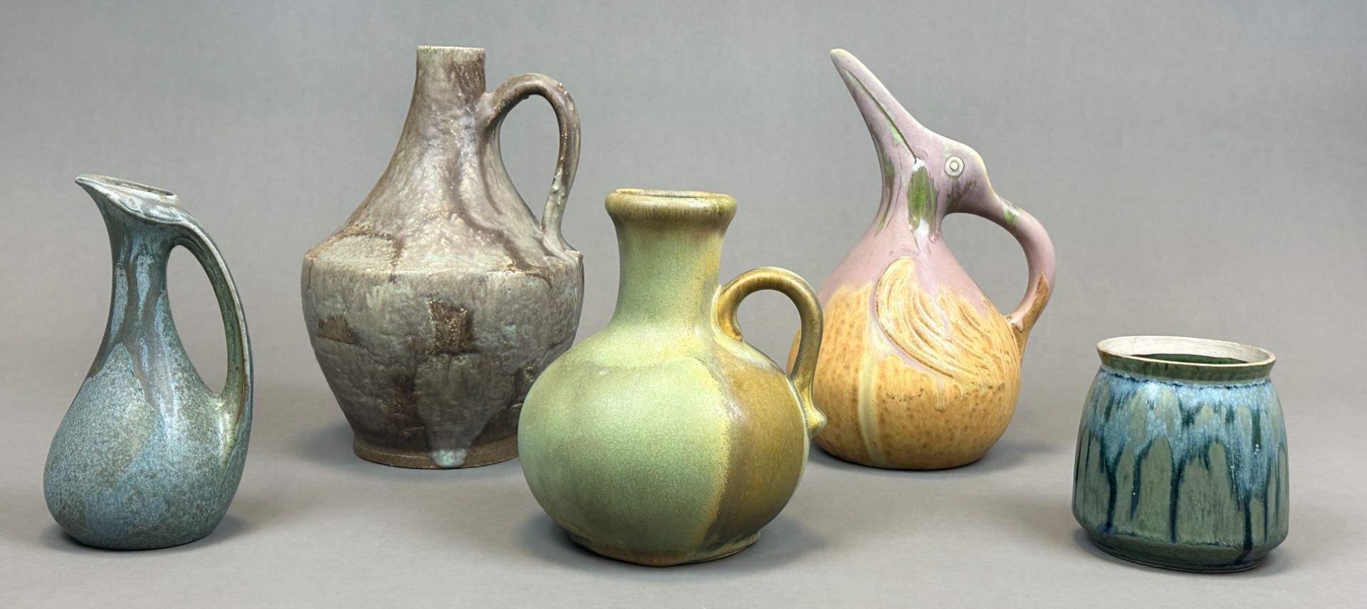 Five ceramic objects. Art Nouveau. Around 1920. - Image 6 of 8