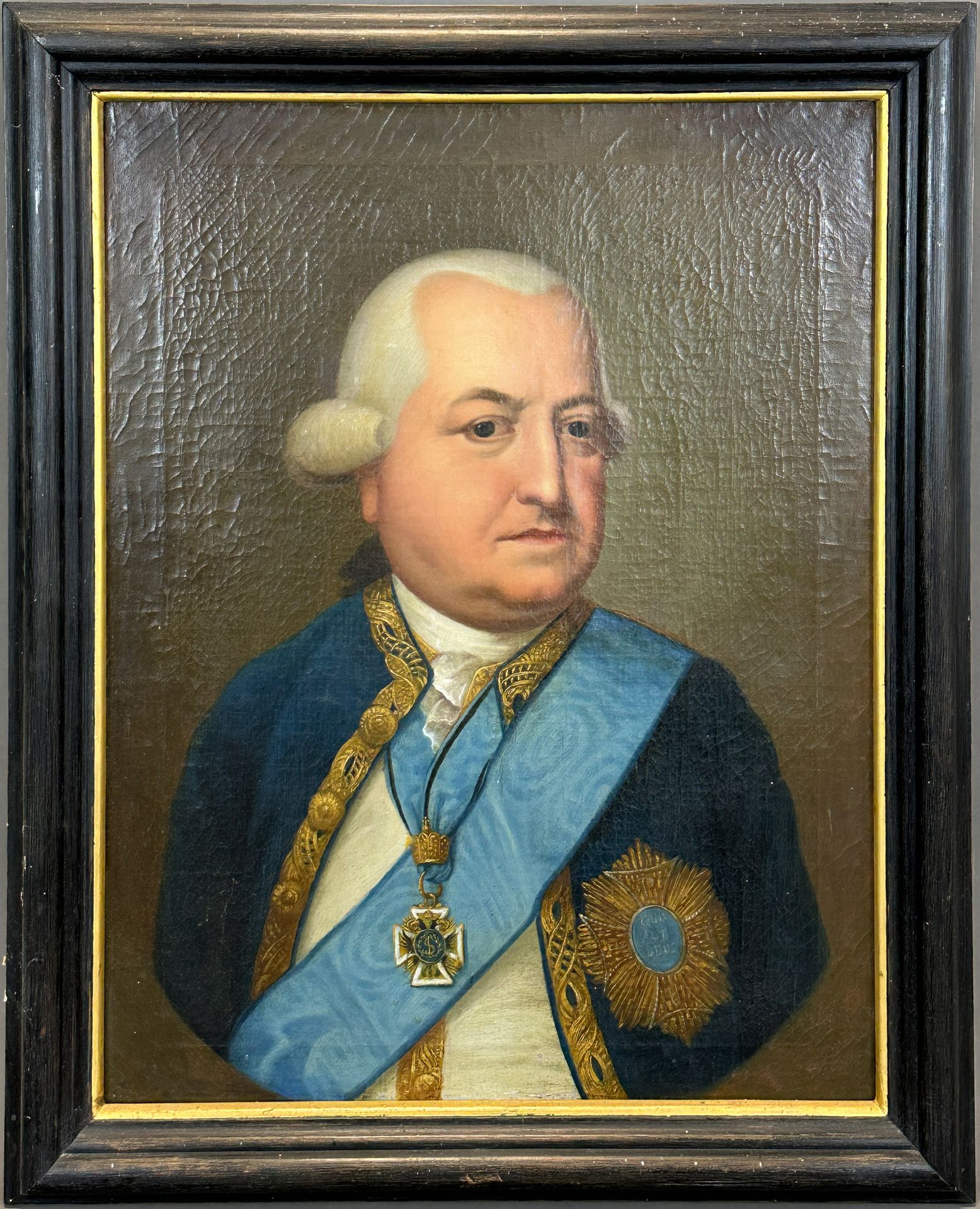 UNSIGNIERT (XVIII - XIX). Portrait von Franz Ludwig Anselm v. Breidbach-Bürresheim. Datiert 1796. - Bild 2 aus 15