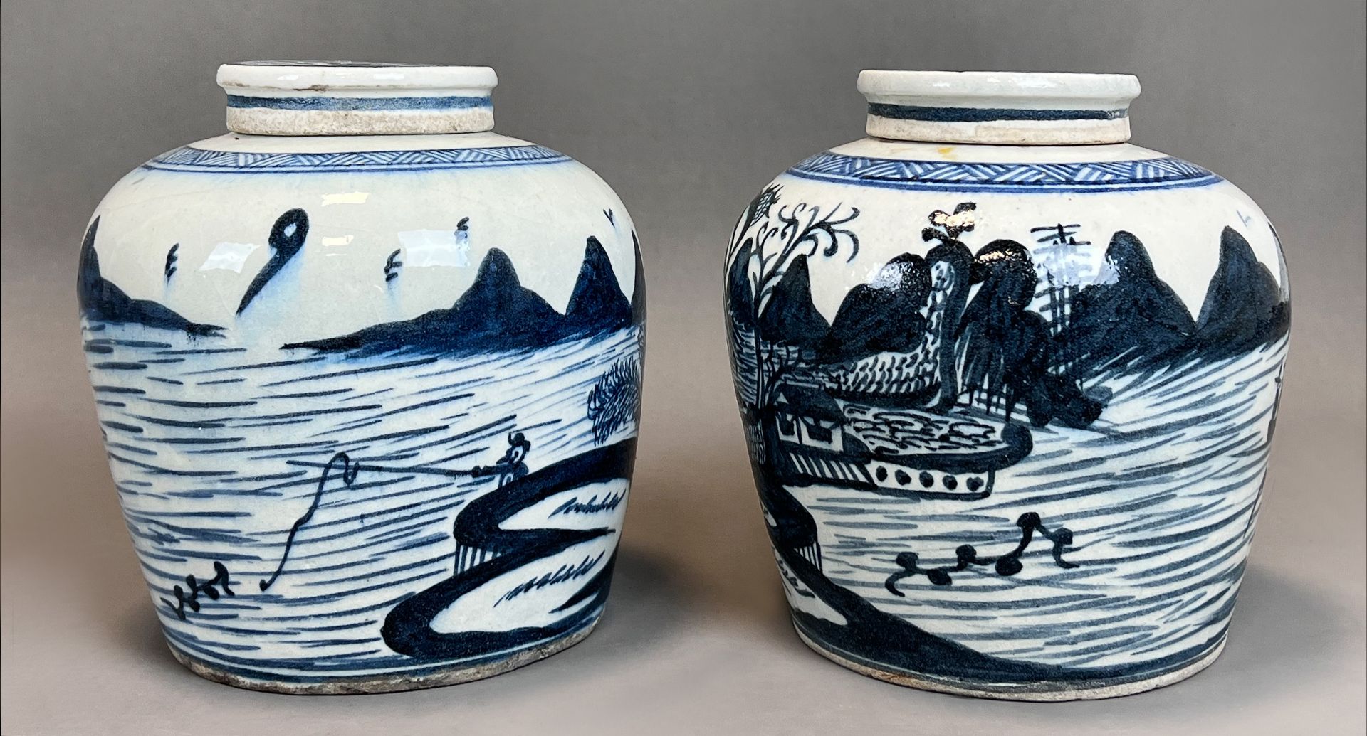 Two large ginger pots. China. 19th century. - Image 2 of 15