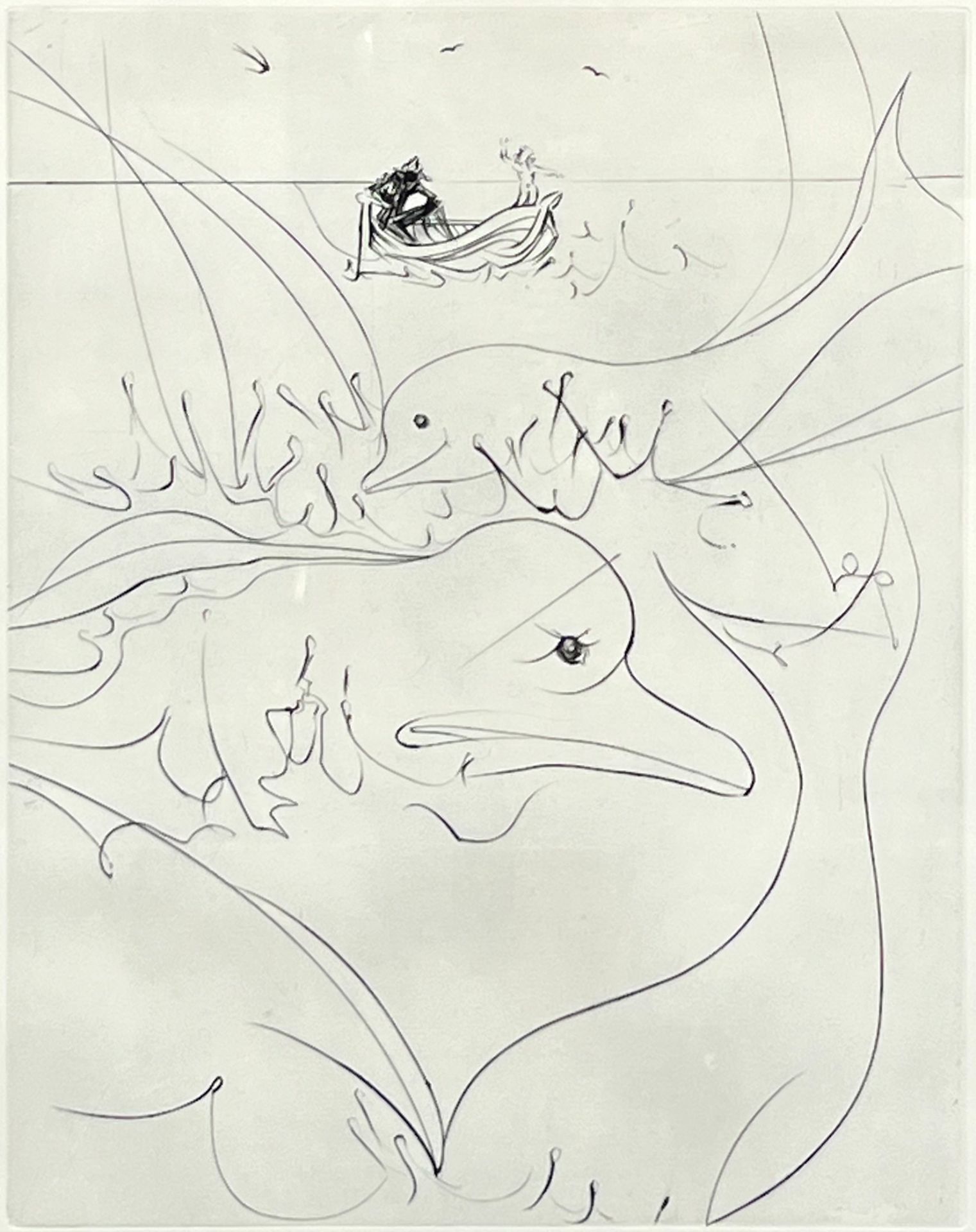 Salvador DALI (1904 - 1989). Aus der Serie "Hemingway, E. Der alte Mann und das Meer". - Bild 2 aus 9