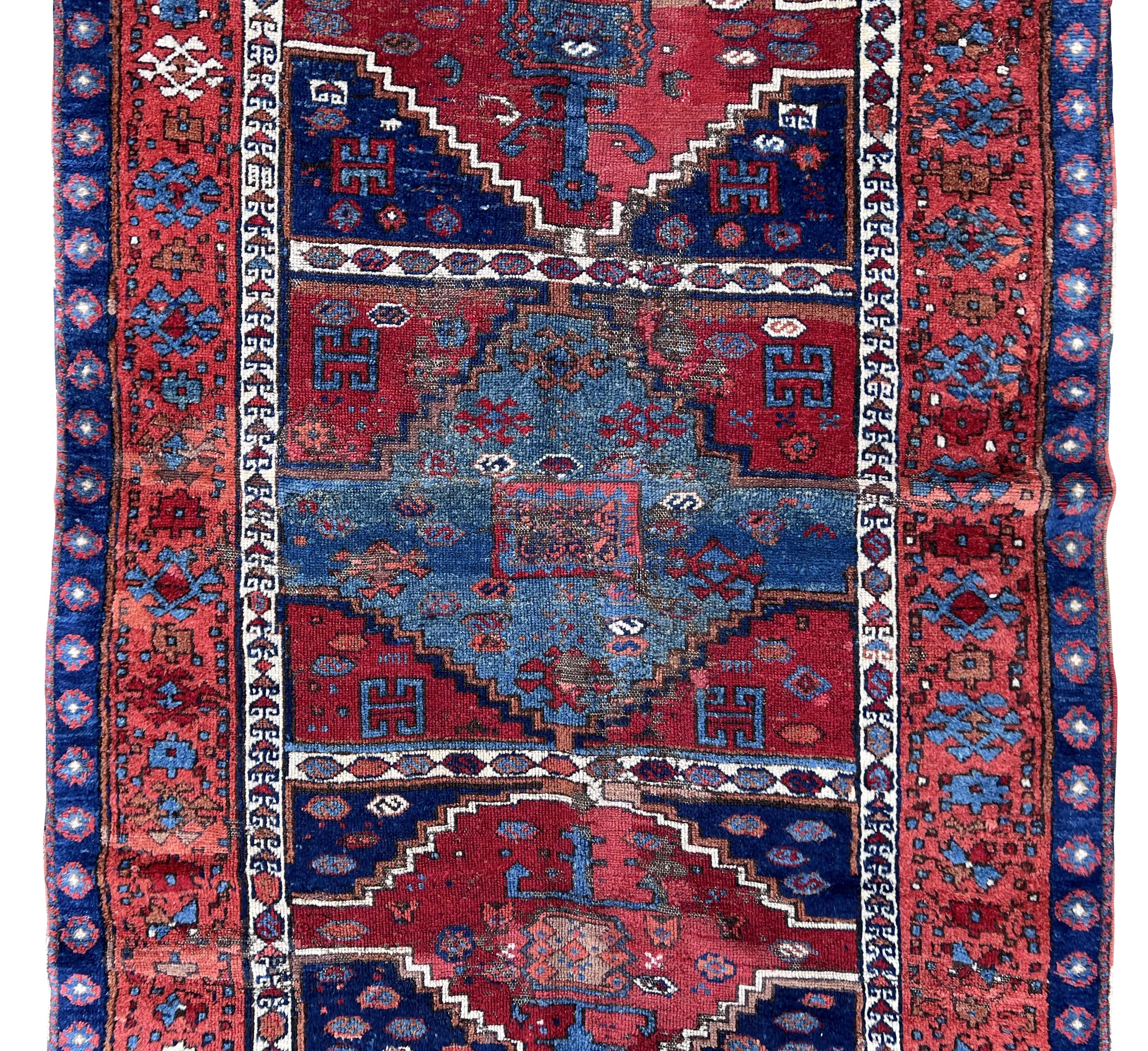 Yuruk Turkey. Oriental carpet. Over 100 years old. - Image 3 of 10