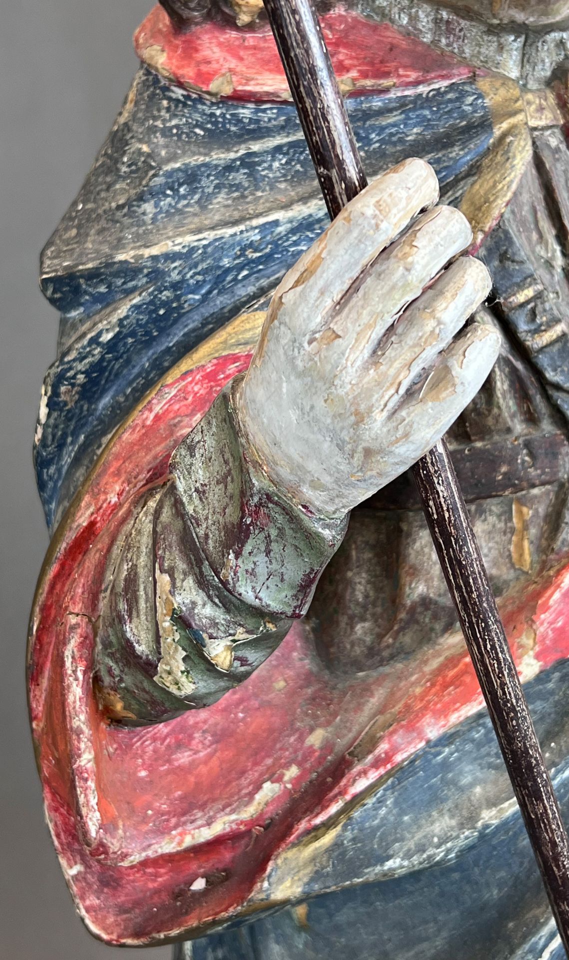 Wooden figure. St Peter Claver Apostle of the Negroes. 17th century. Flemish Brabant. - Image 9 of 11