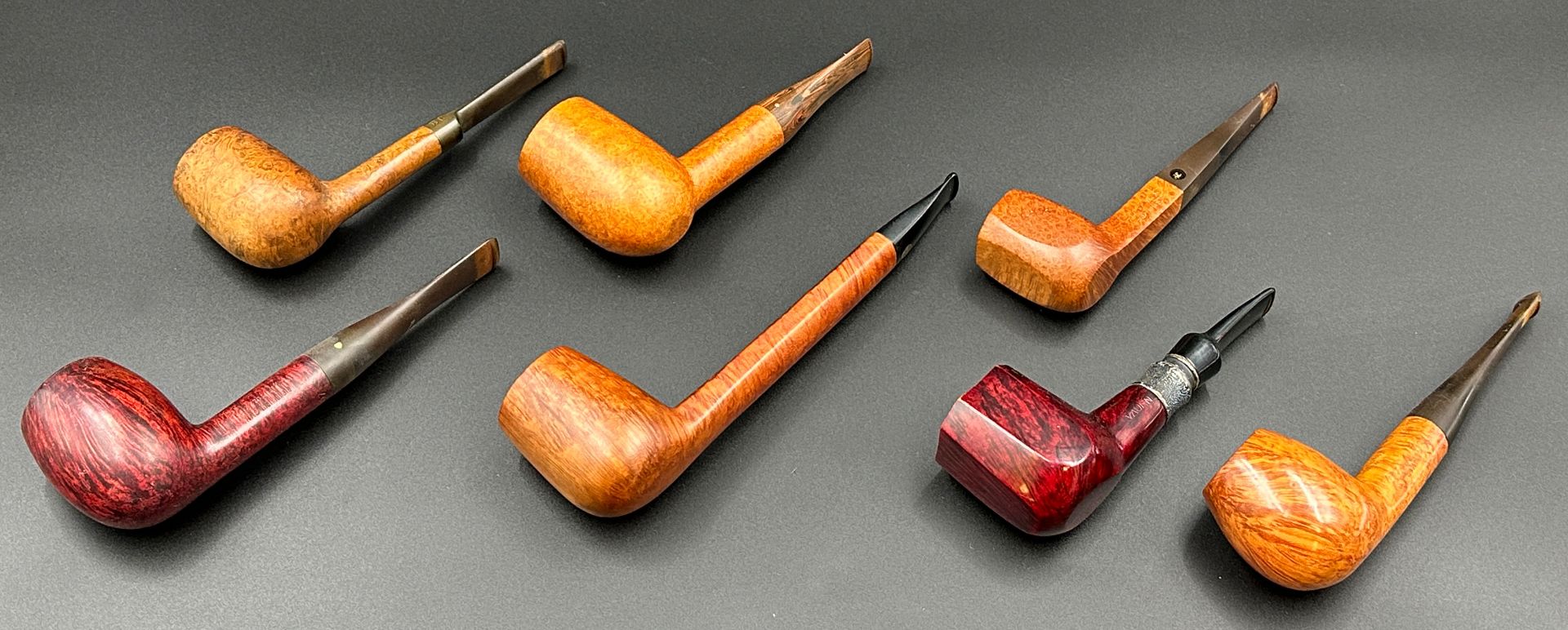 Seven tobacco pipes. VAUEN. BUTZ CHOQUIN, KAI NIELSEN and others.