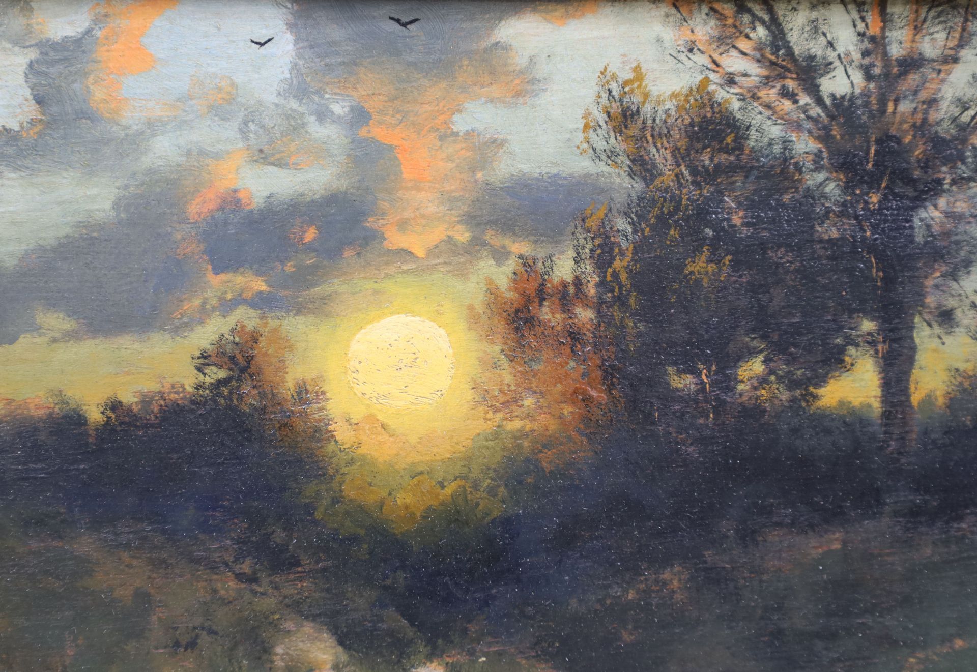 H. MIKOW (XIX). Landschaft bei Sonnenuntergang. - Bild 6 aus 8
