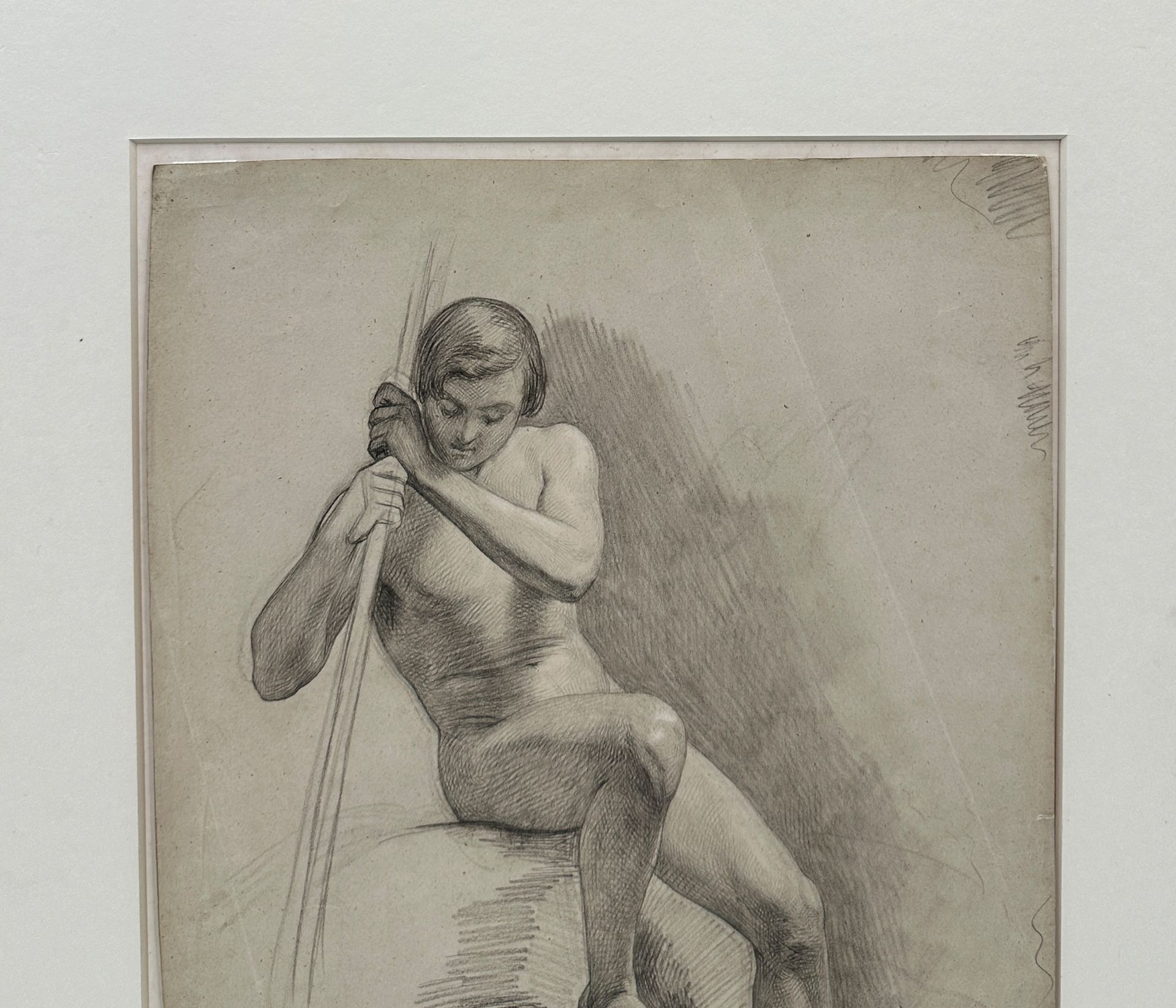 Heinrich LEUTEMANN (1824 - 1905) Zwei Zeichnungen. Studie. Männlicher Akt. - Bild 7 aus 14