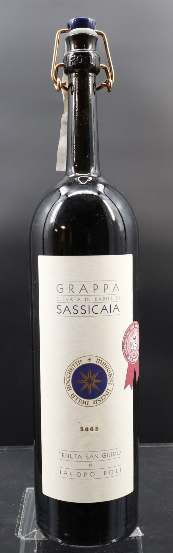 1 Flasche Grappa. ‘Elevata in Barrels of Sassicaia. North-Italy. 2005. - Image 2 of 6