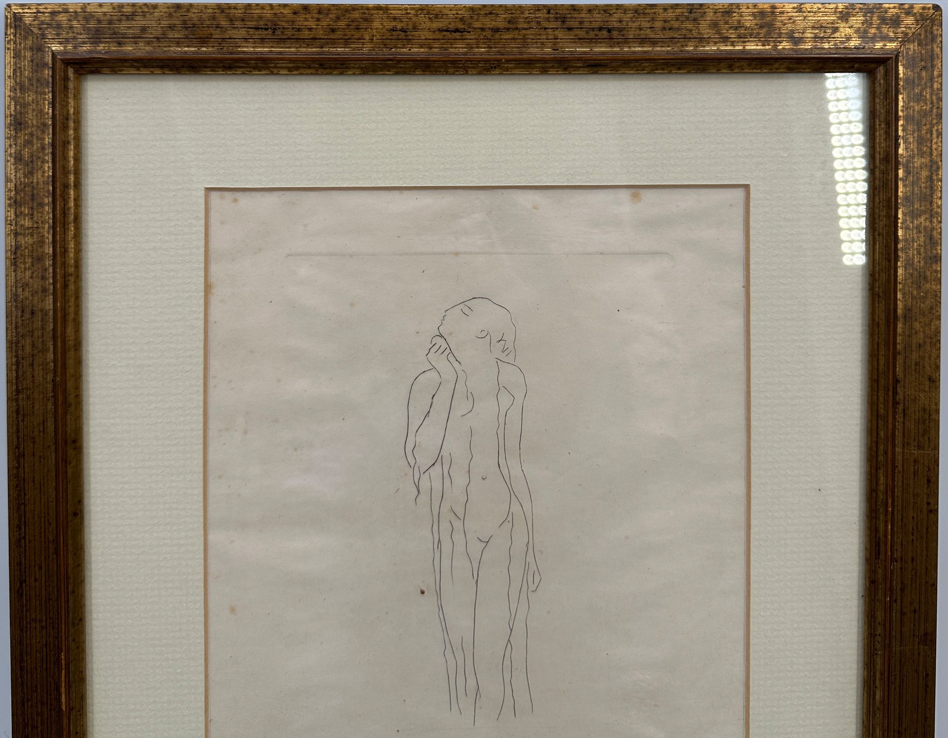 Renée SINTENIS (1888 - 1965). Nude girl in a veil. 1921. - Image 3 of 6