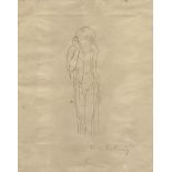 Renée SINTENIS (1888 - 1965). Nude girl in a veil. 1921.