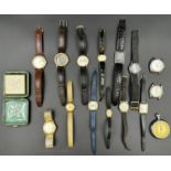 16-piece collection of wristwatches. JUNGHANS. KIENZLE. CASIO etc.