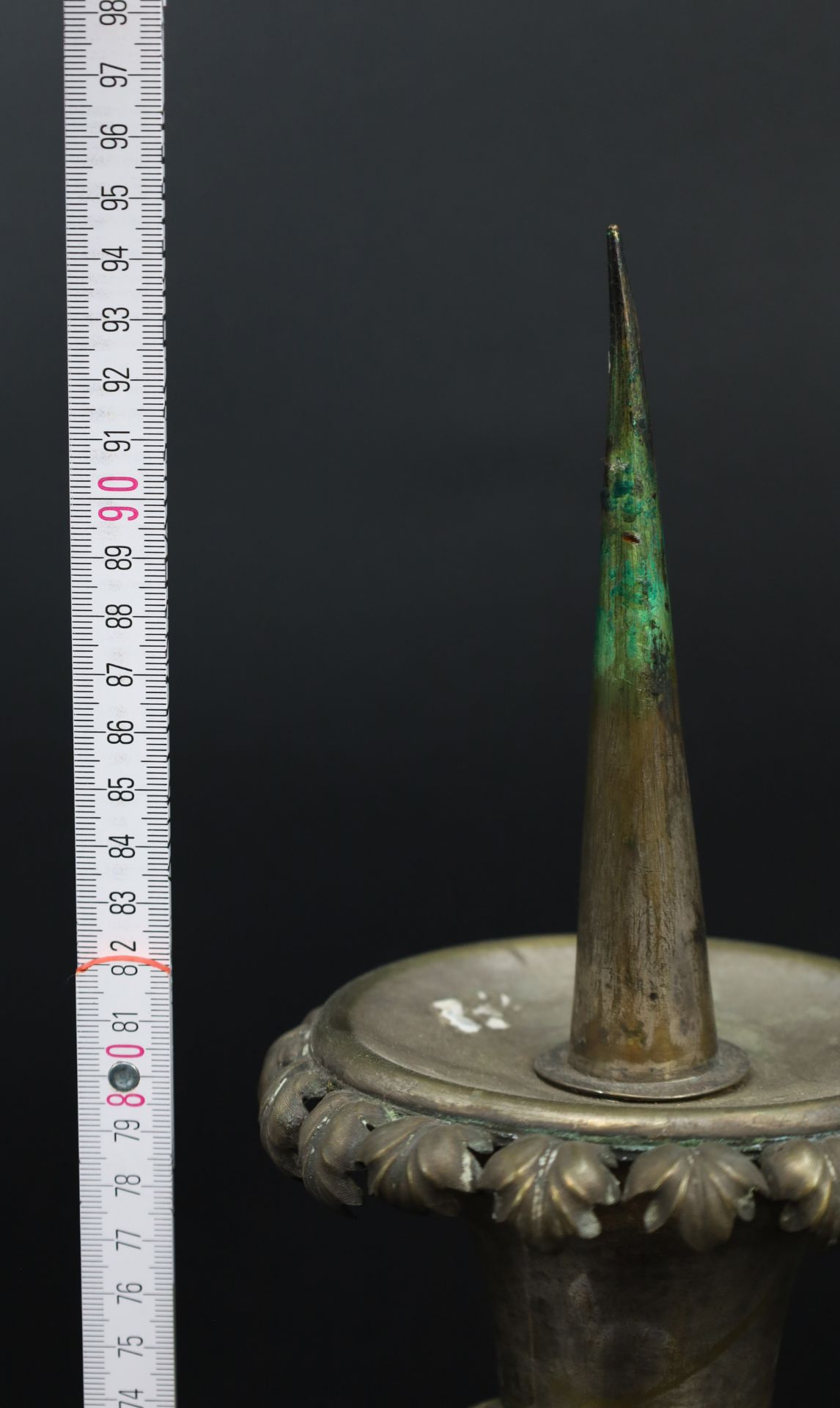Altar candlestick. Torch. Around 1900. - Image 13 of 14