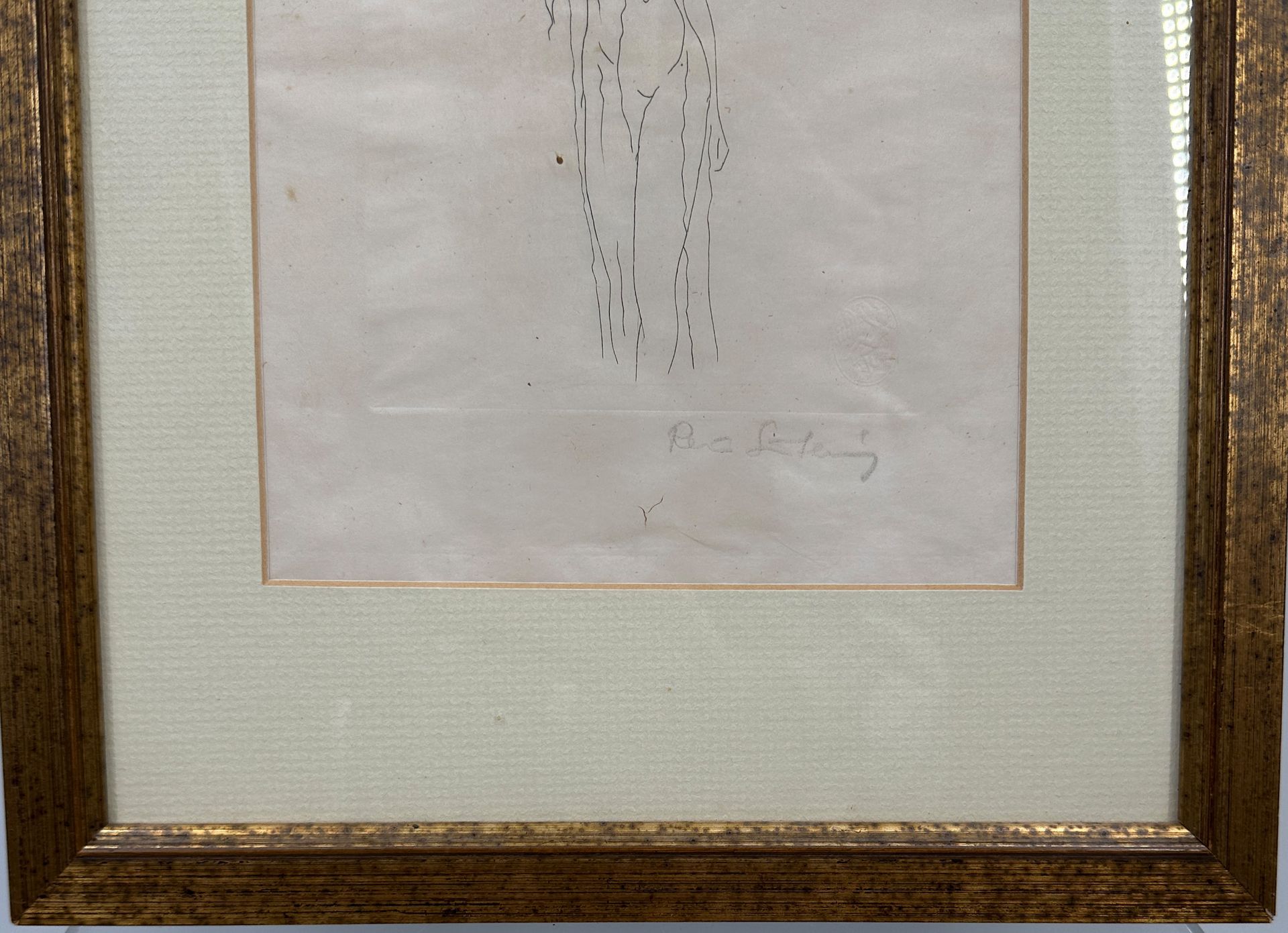 Renée SINTENIS (1888 - 1965). Nude girl in a veil. 1921. - Image 4 of 6