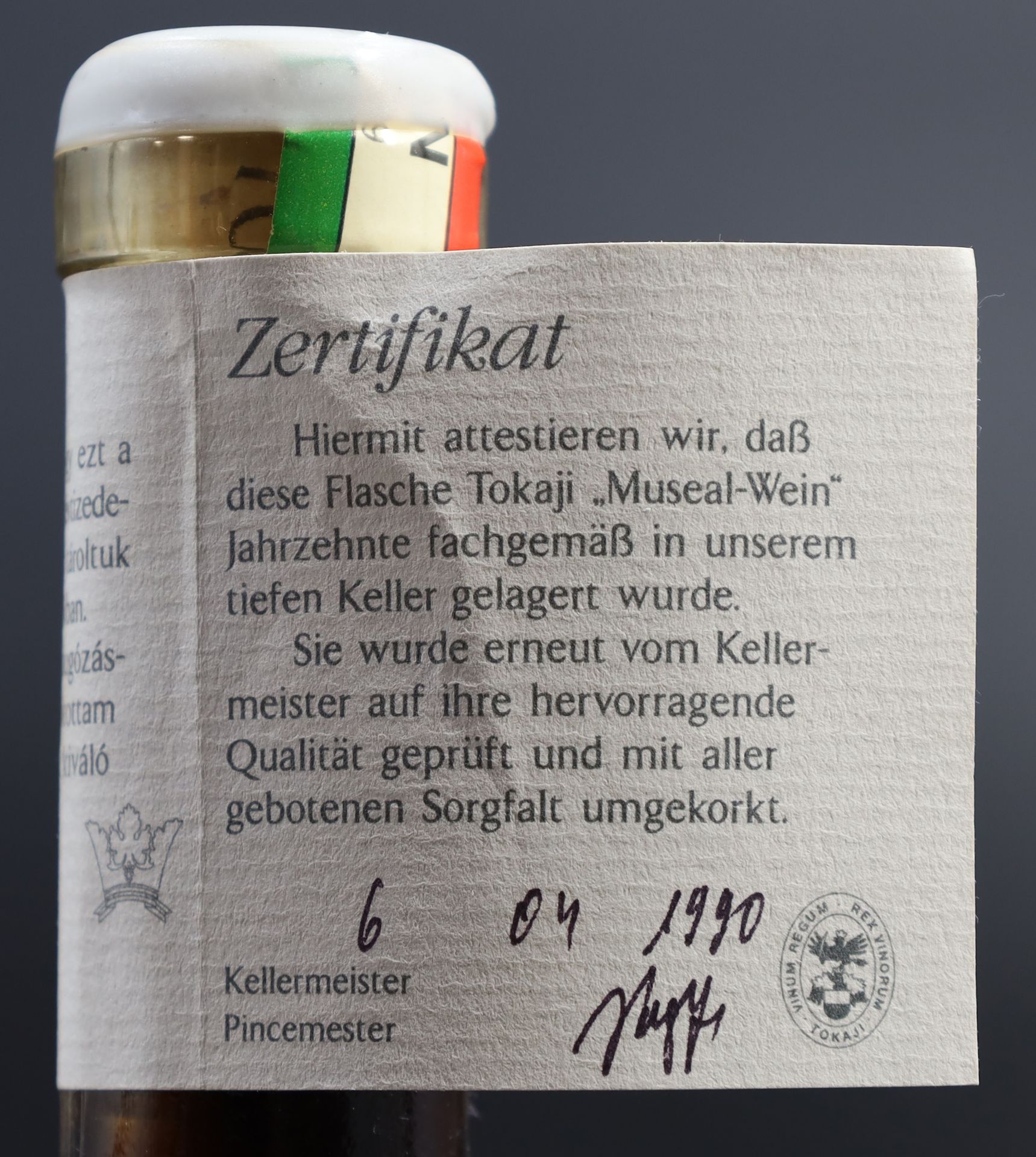 1 bottle of TOKAJI. Aszu. 4 puttonyos. Hungary. - Image 6 of 7