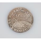 1/4 thaler. Saxony. Albertine line, Moritz. Silver coin. 1548.