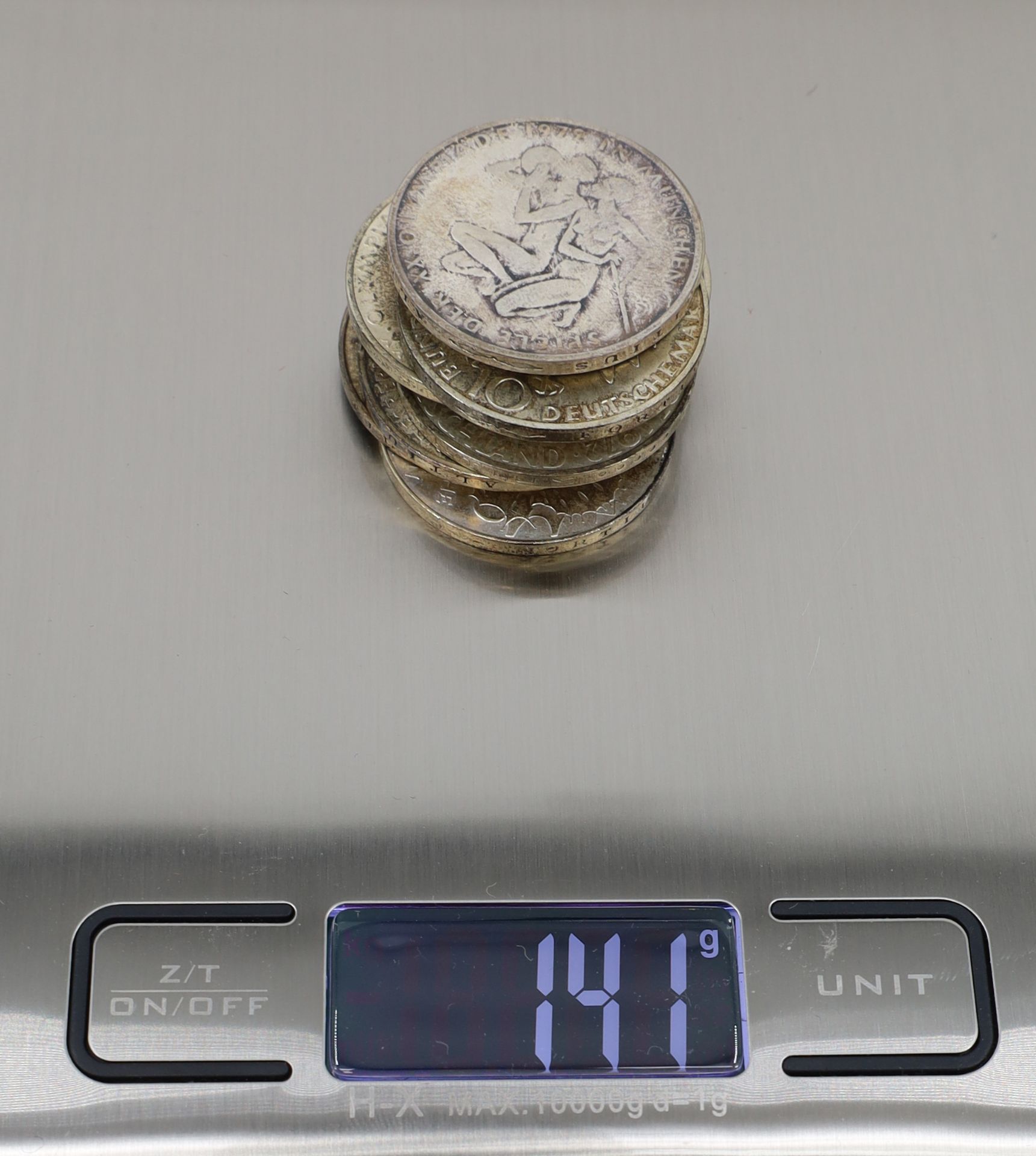 9x ‘10 German Marks’. Munich Olympics. Silver coins. - Image 7 of 7