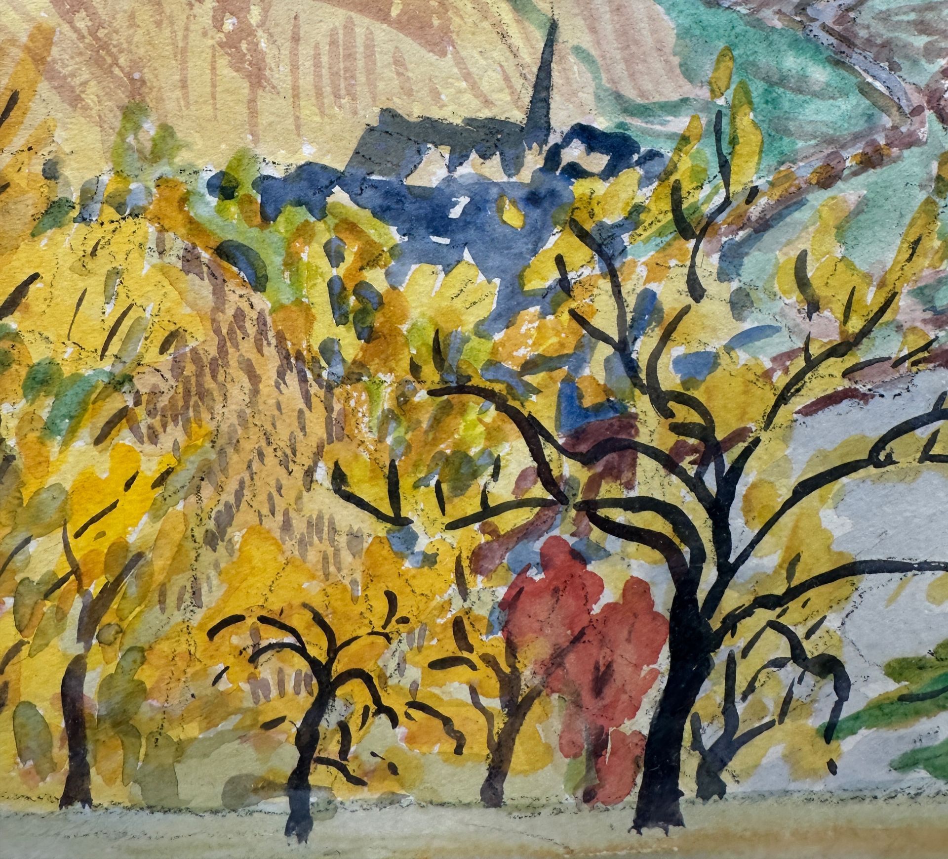 Klaus WRAGE (1937). Flusslandschaft im Herbst. 1937. - Bild 9 aus 11