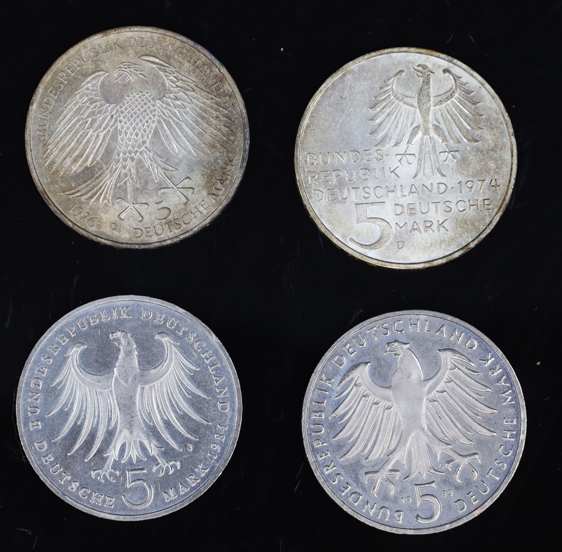 16x "5 Deutsche Mark". Gedenkmünzen. Silber. - Bild 3 aus 11