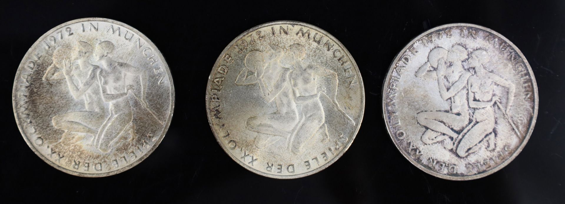 9x "10 Deutsche Mark". Olympiade München. Silbermünzen. - Bild 6 aus 7