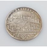 1/4 Taler. BASEL. Silbermünze. Ansicht auf die Stadt. Um 1740.