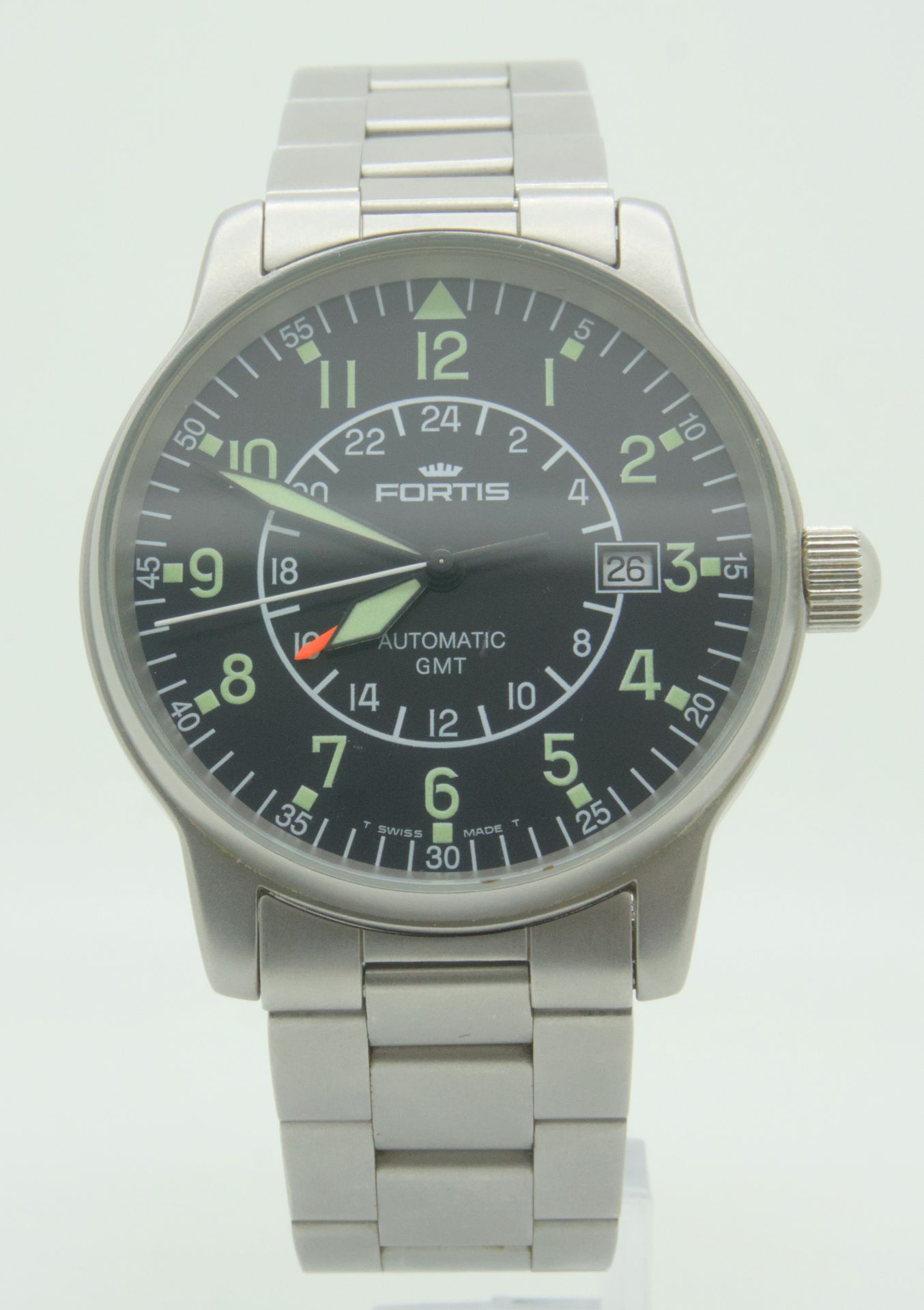 FORTIS. Pilot GMT. Men's wristwatch. Switzerland. - Image 2 of 7