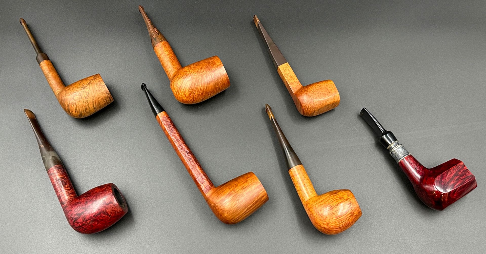 Seven tobacco pipes. VAUEN. BUTZ CHOQUIN, KAI NIELSEN and others. - Image 2 of 12