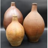 Three antique stone jugs. Frechen. Probably 19th century.