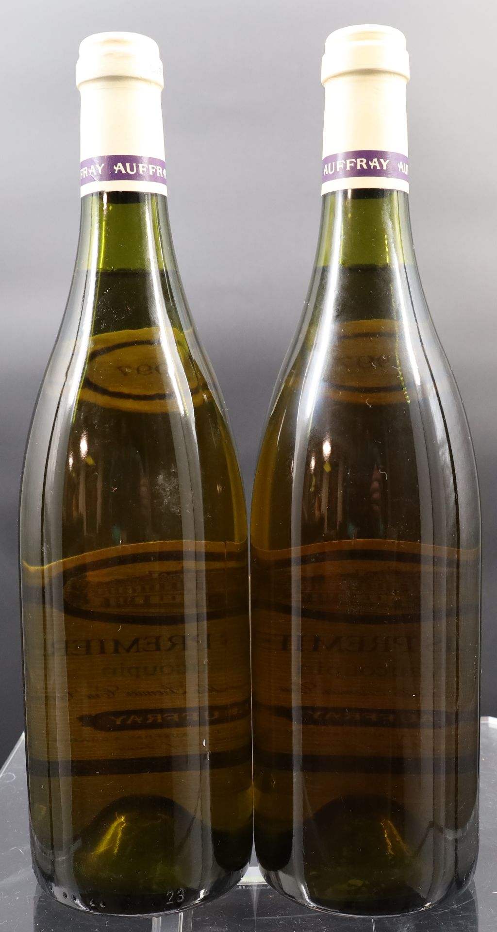 2 bottles of white wine. AUFFRAY. Chablis Premier Cru. 1997. France. - Image 4 of 5