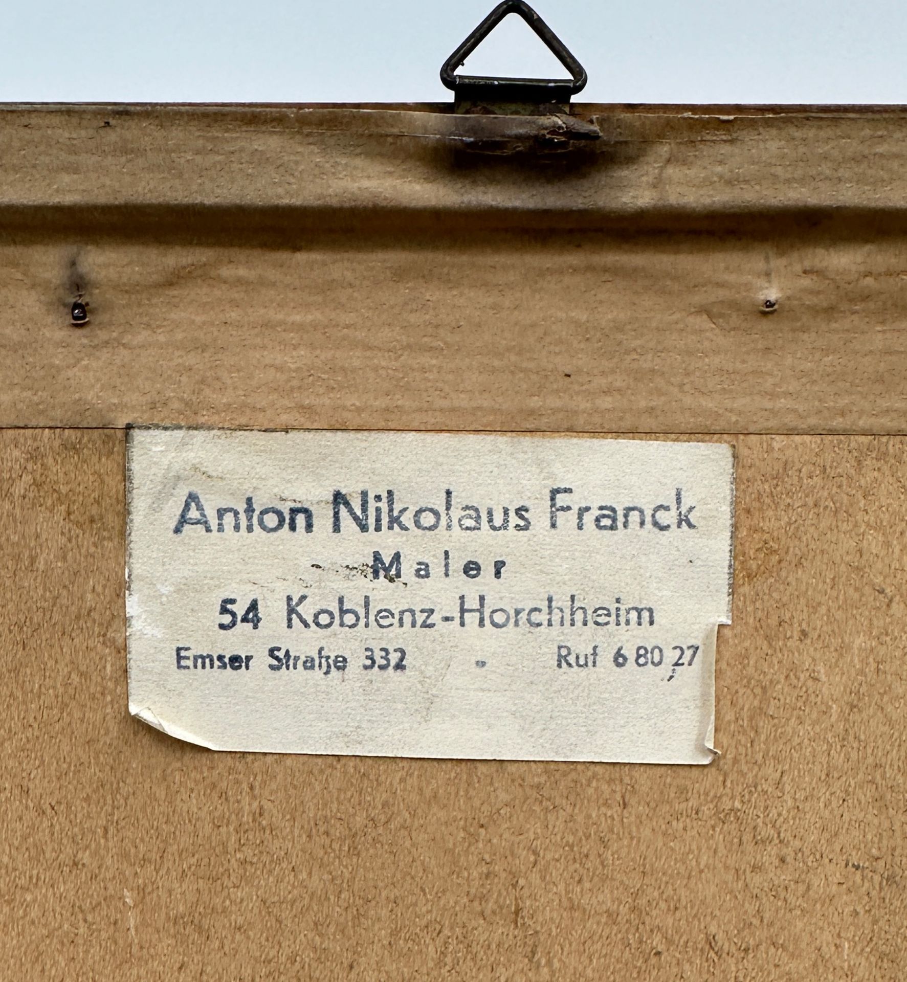 Anton Nikolaus FRANK (1895 - 1985). Hintersee with Reiteralpe. 1970. - Image 11 of 11