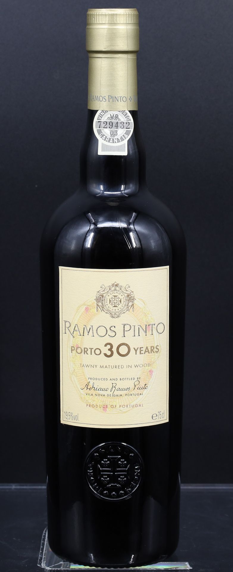 1 bottle of port wine. RAMOS PINTO. 30 years. Tawny Port. Portugal.