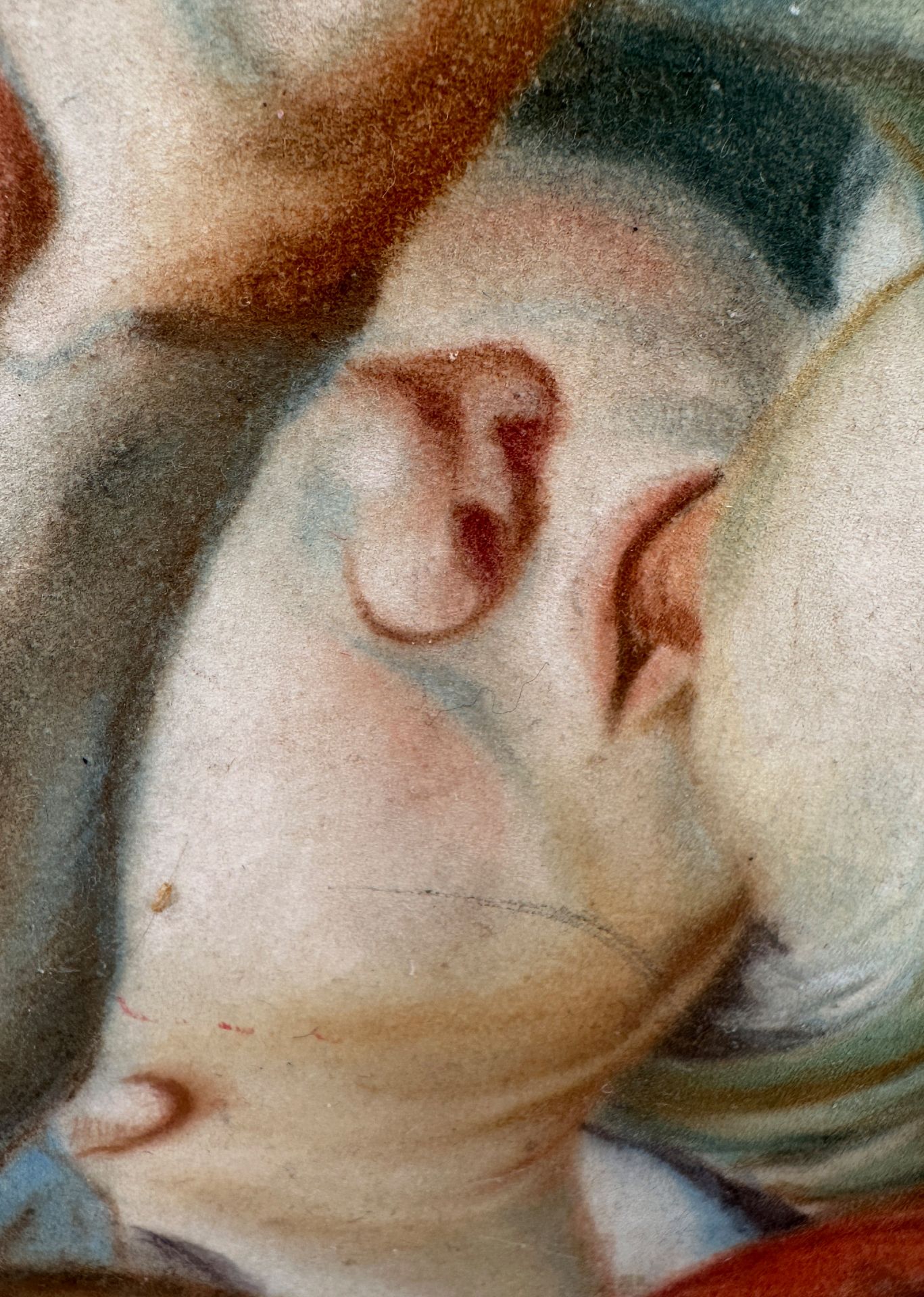 UNLESERLICH SIGNIERT (XIX). Hl. Maria mit Josef und Christuskind. - Bild 8 aus 14