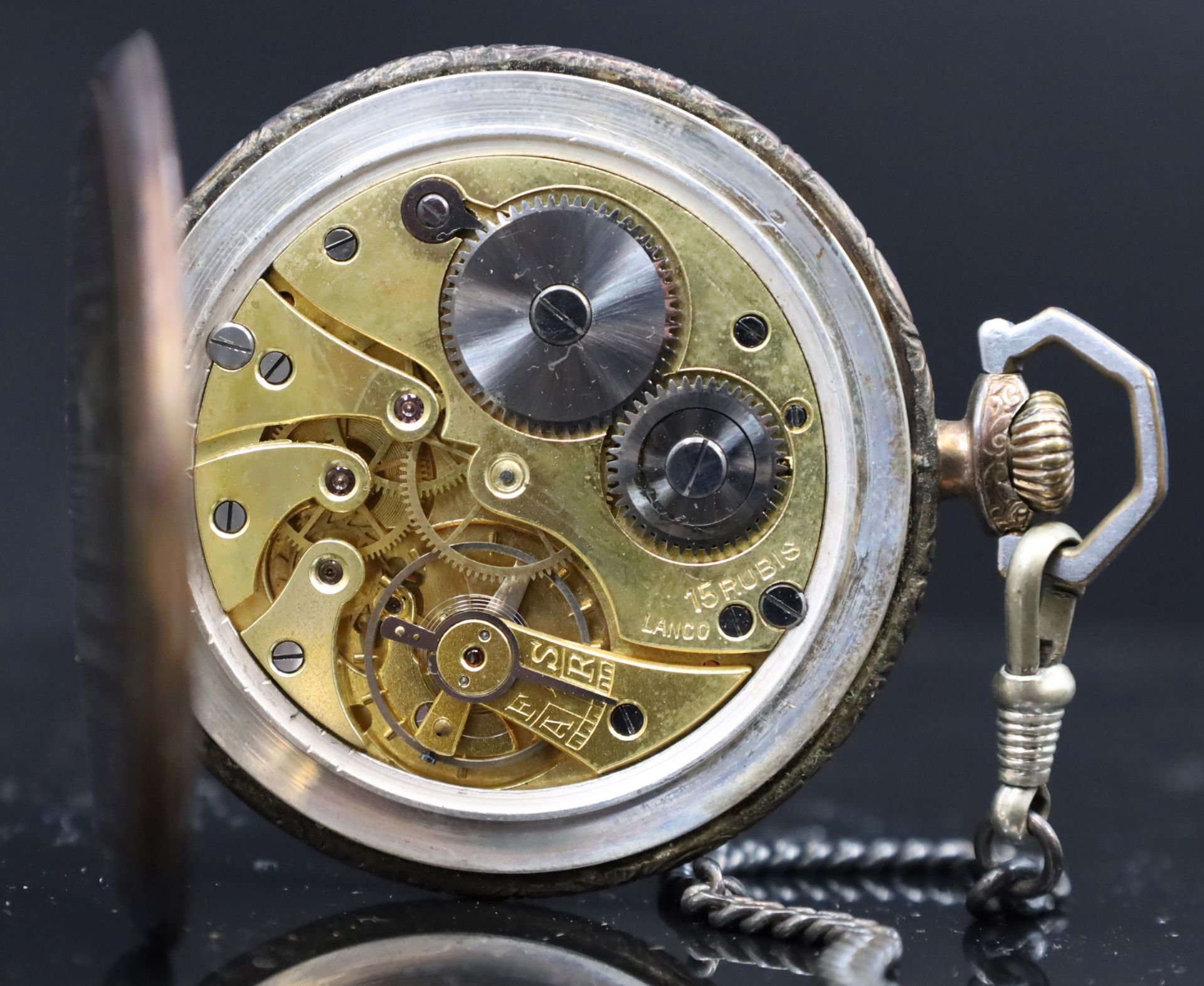 Four different pocket watches. Around 1900. - Image 16 of 18