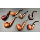Seven tobacco pipes. CHARATANS. KAI NIELSEN. And others.