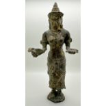 KHMER bronze. Probably goddess Uma.