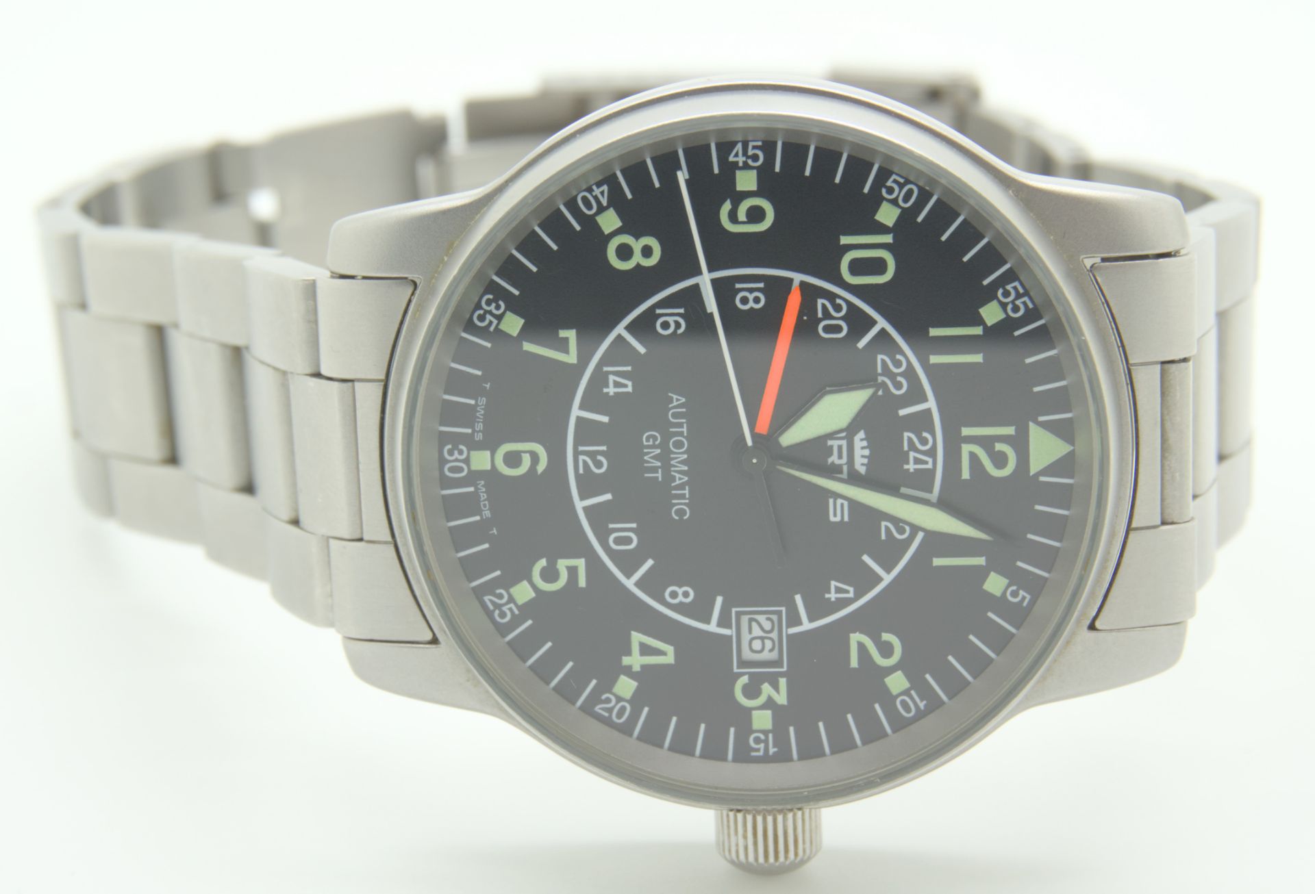 FORTIS. Pilot GMT. Men's wristwatch. Switzerland. - Image 7 of 7