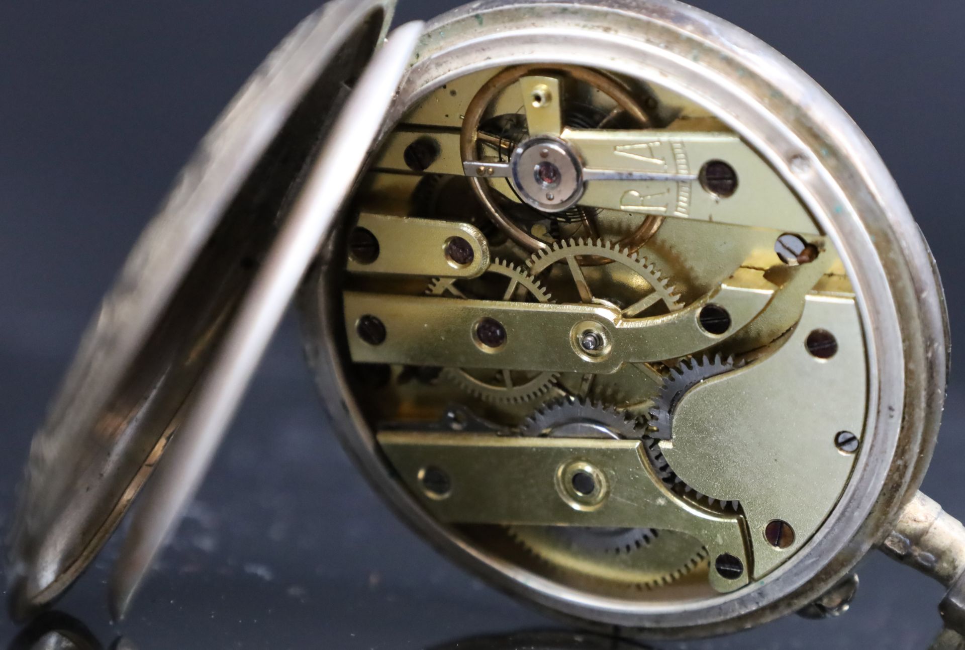 Four different pocket watches. Around 1900. - Image 17 of 18