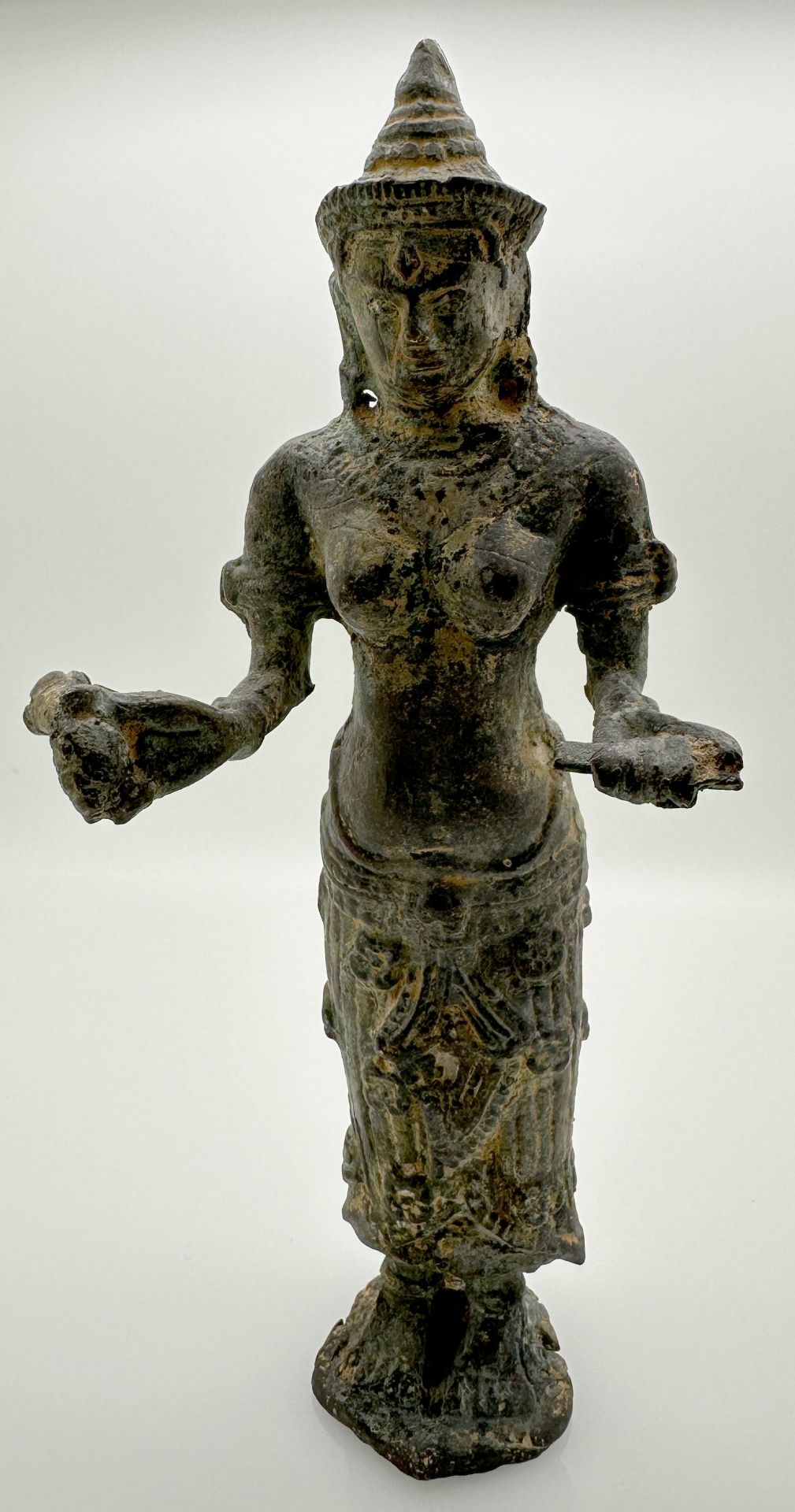 KHMER- Bronze. Wohl Göttin Uma. - Bild 7 aus 7