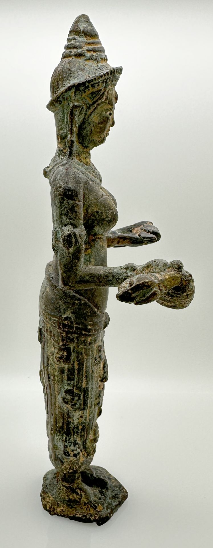 KHMER- Bronze. Wohl Göttin Uma. - Bild 4 aus 7