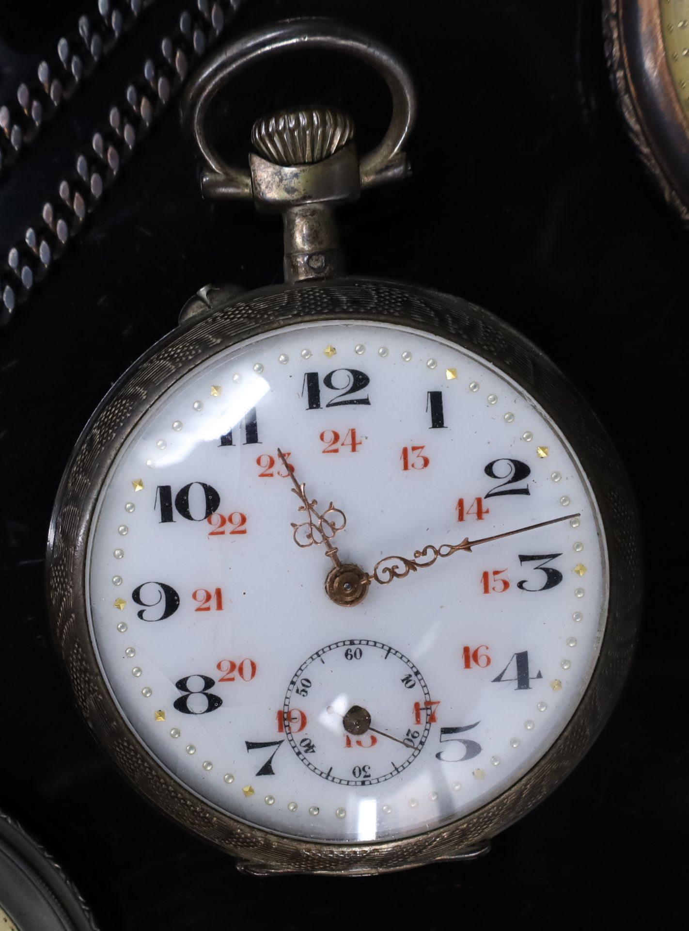 Four different pocket watches. Around 1900. - Image 4 of 18