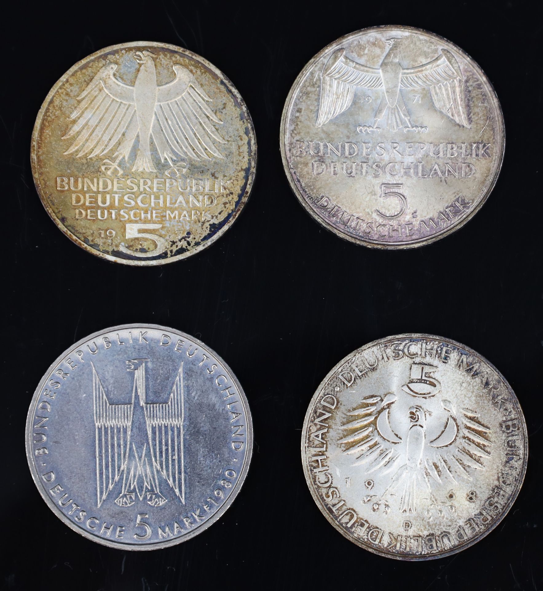16x ‘5 Deutsche Mark’. Commemorative coins. Silver. - Image 2 of 11