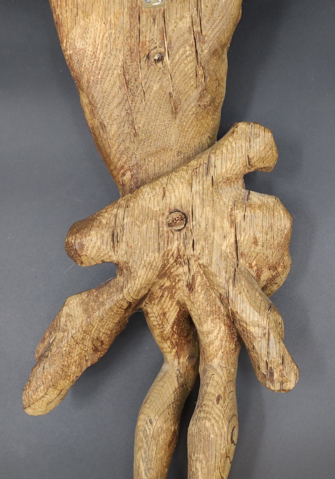 Wooden figure. Crucified Christ. 19th century. - Image 11 of 15