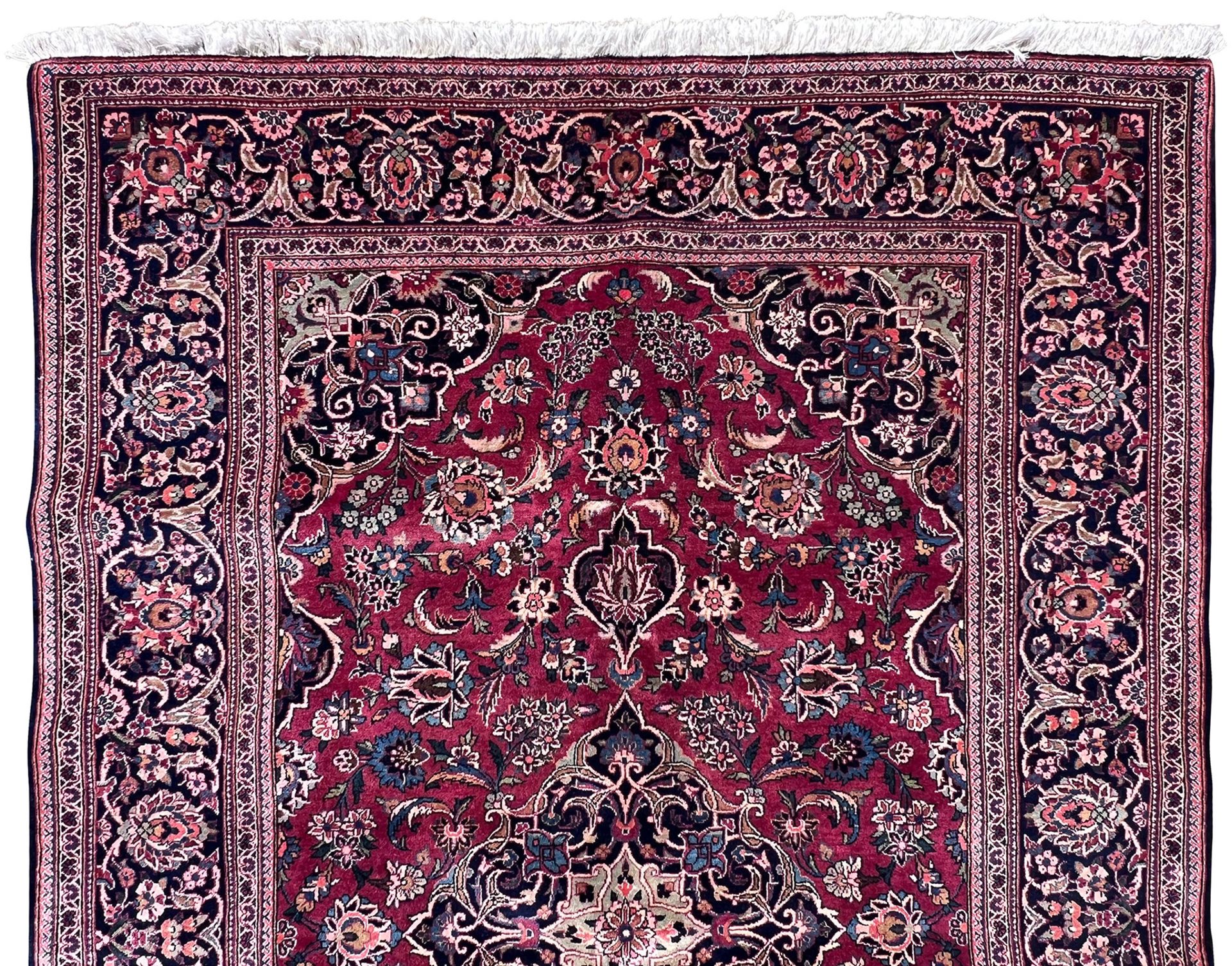Keshan oriental rug. Circa 1940. - Image 2 of 10