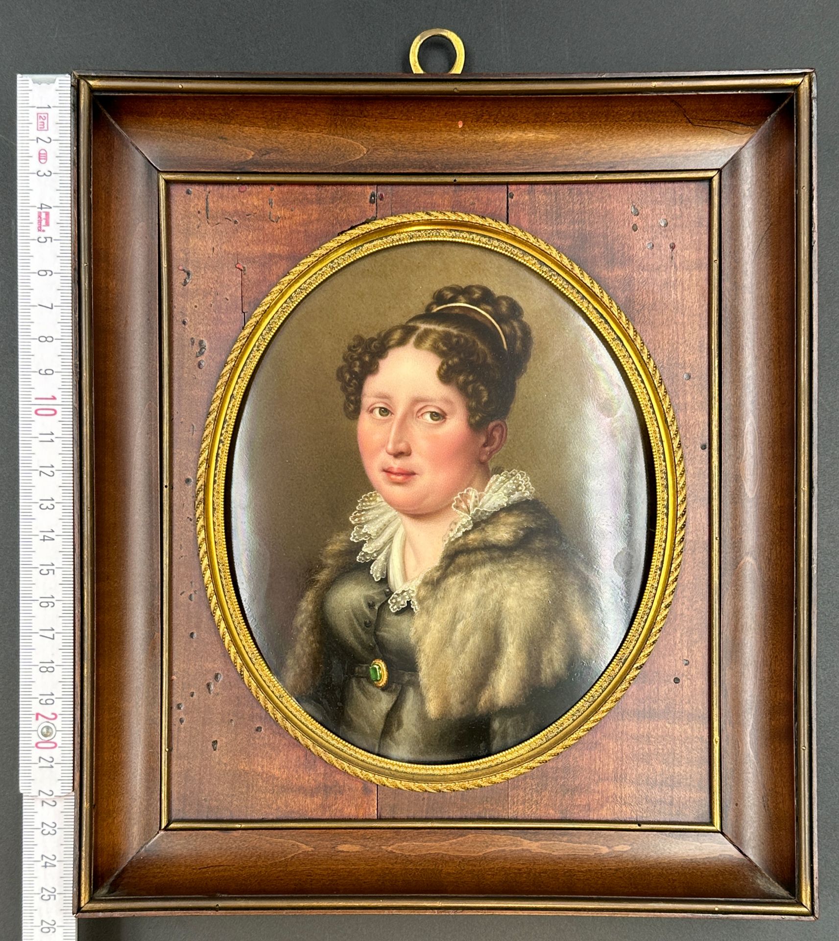 Abraham CONSTANTIN (1785 - 1855). 2 Miniatur Portraits auf Porzellan. - Bild 4 aus 10