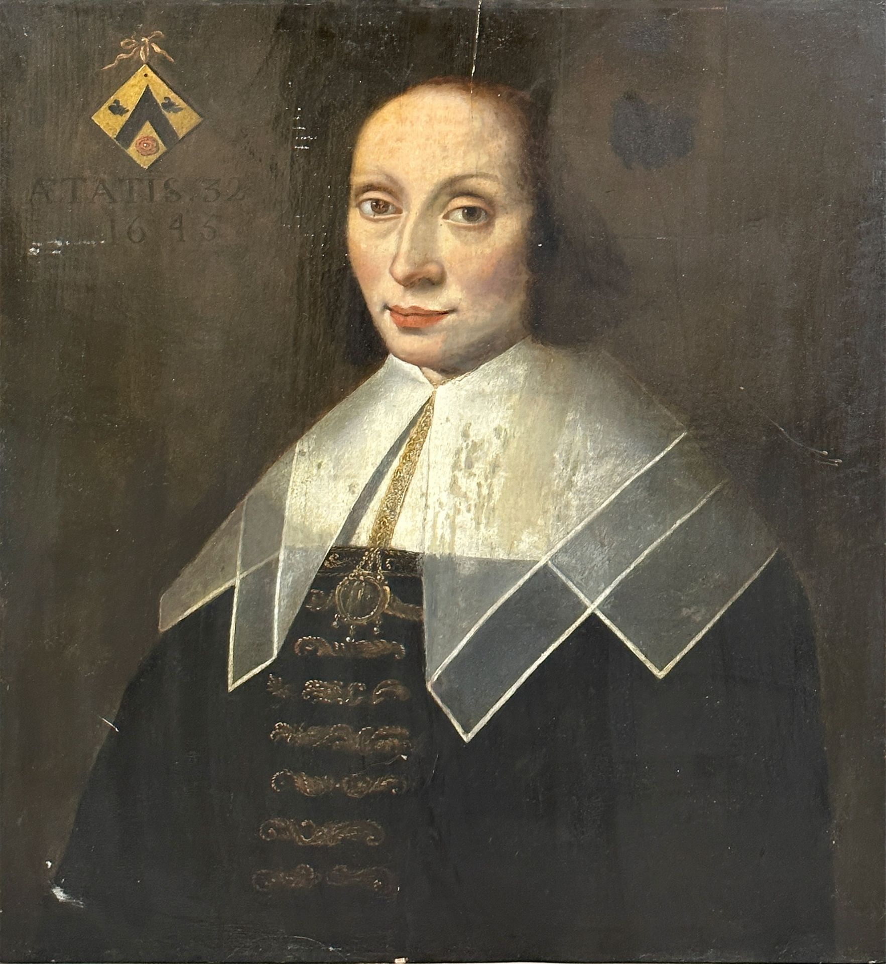 UNSIGNIERT (XVII-XVIII). Porträt einer adligen Dame.