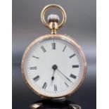 Ladies' pocket watch. 585 yellow gold. Switzerland.