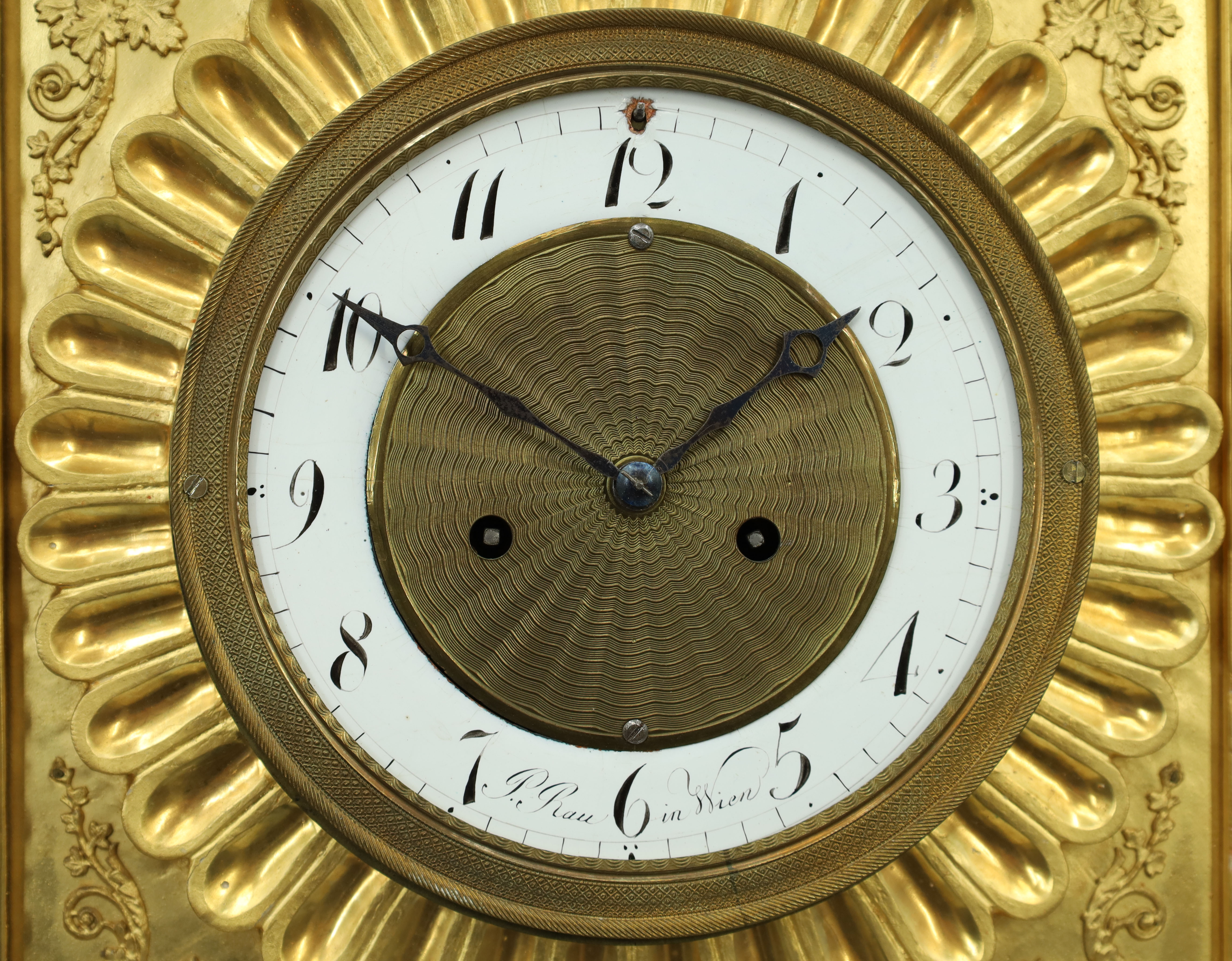 Peter RAU (1780 - 1829). Wall clock. Early 19th century. - Image 4 of 18