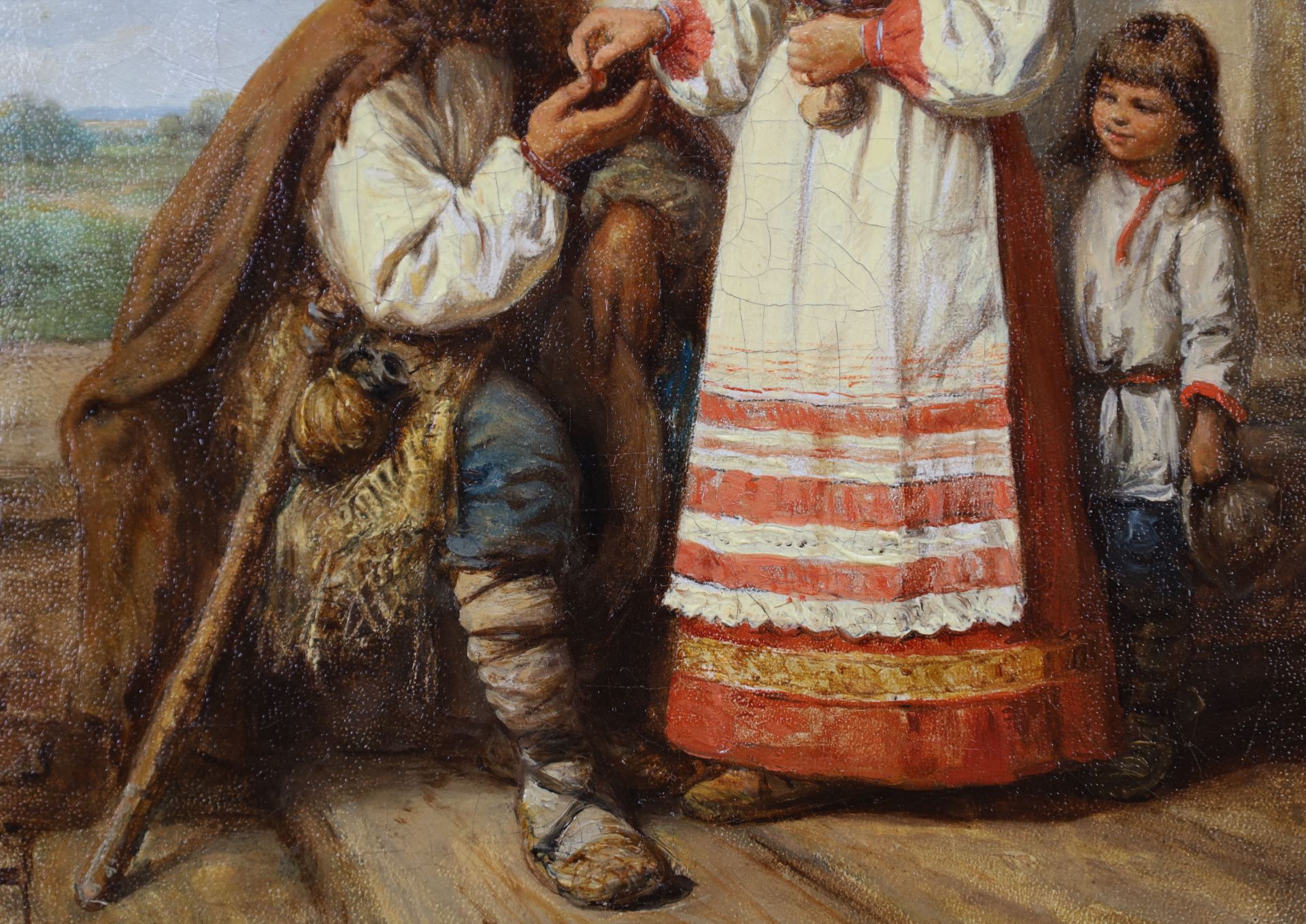 Wilhelm Amandus BEER (1837 - 1907). Alms to beggars. 1883. - Image 7 of 12
