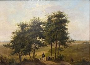 Robert LADBROOKE (1768/70 - 1842). Landschaft mit Figurenstaffage.