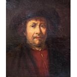 REMBRANDT VAN RIJN (1606 - 1669) Copy after. Self-portrait.