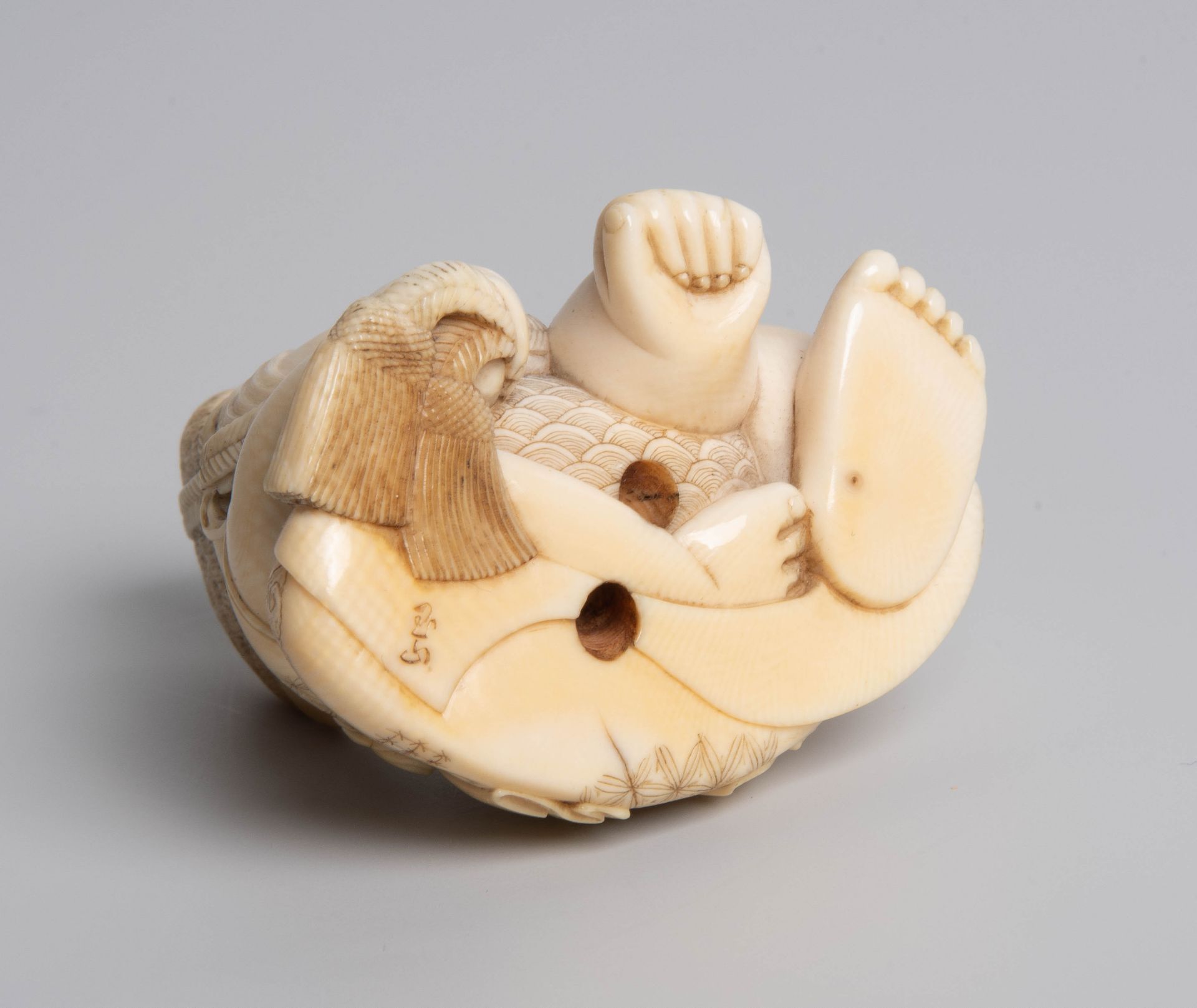 AUF DIESES LOS KANN NICHT GEBOTEN WERDEN: Netsuke von Gyokuzan - Image 6 of 7