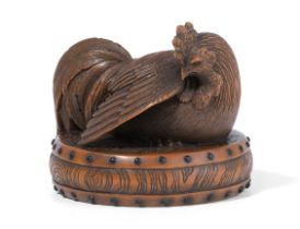 Holz-Netsuke von Masatami (1853–1928)