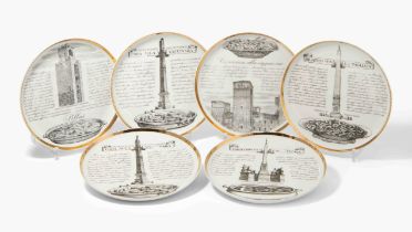 Piero Fornasetti, 6 Teller